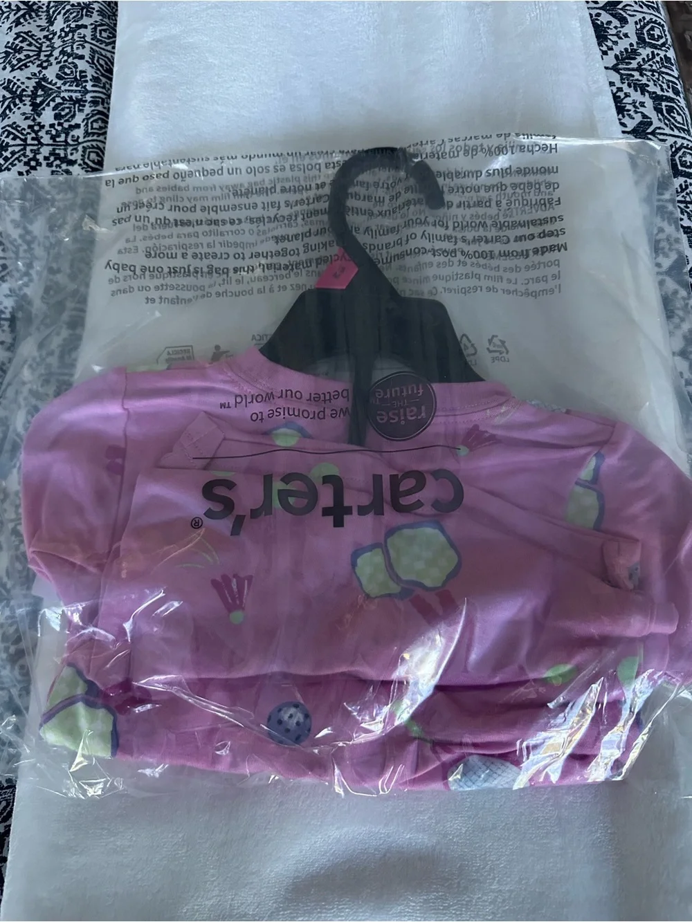 Carter's Pink Tennis Racket Pajama Set